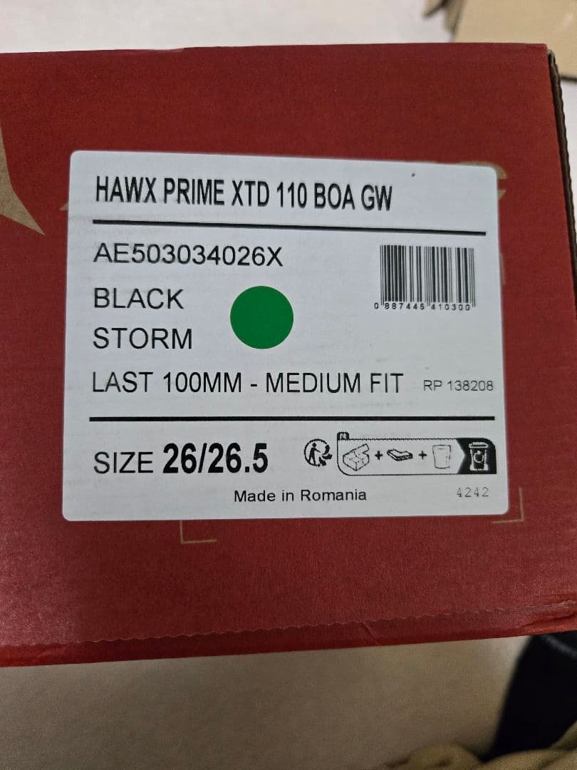 スキー HAWX PRIME XTD 110 BOA GW 26-26.5cm