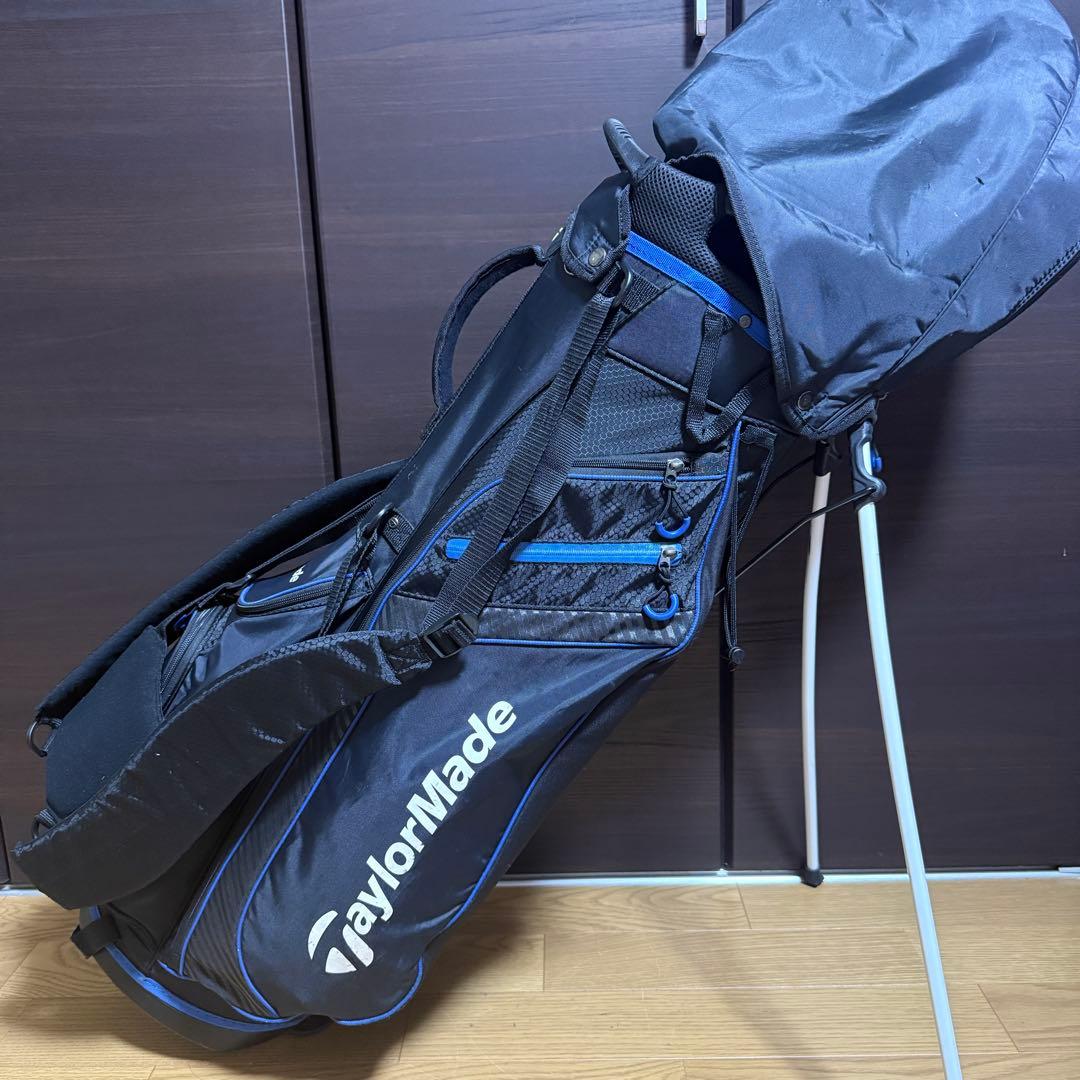 TaylorMadeスタンド式 キャディバッグ ゴルフバッグ 黒/青