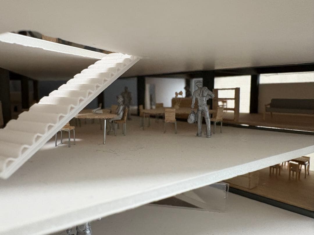 建築模型　集合住宅　1/100