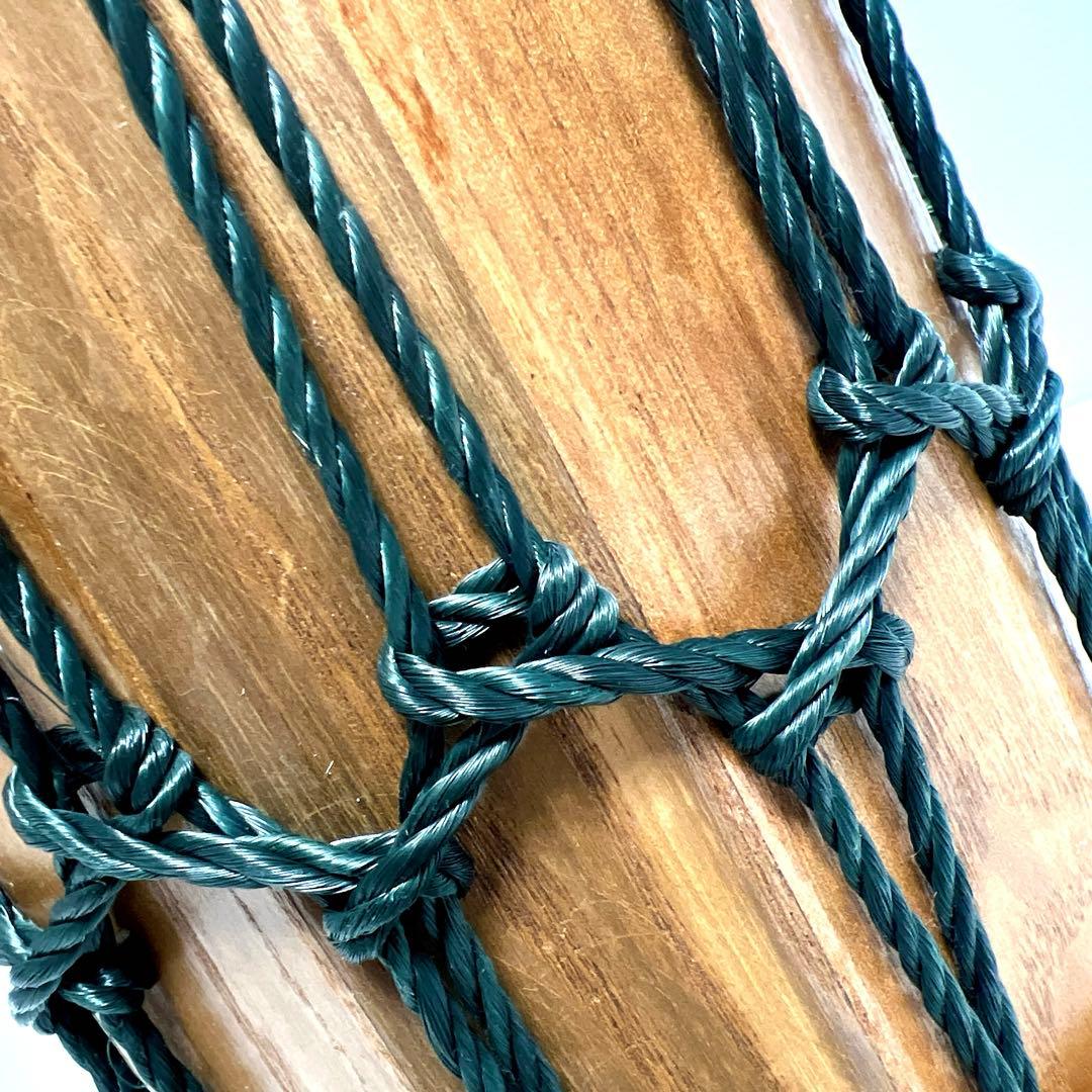 『桶胴太鼓』　和太鼓 20cm x 16cm 打楽器　祭り　締め太鼓　皮革　本革