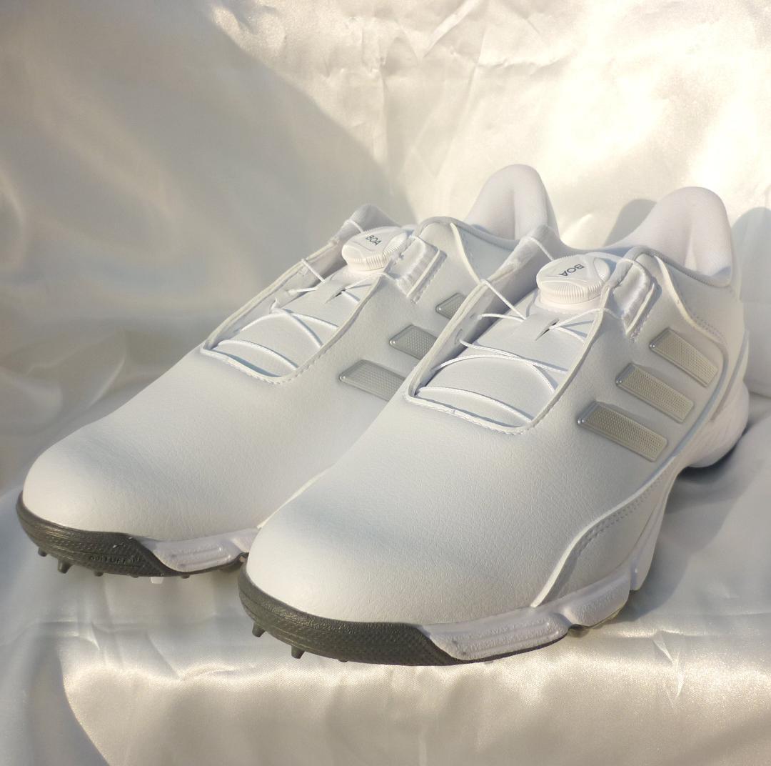 新品27cmアディダスゴルフ 白ゴルフシューズ LITE MAX BOA24