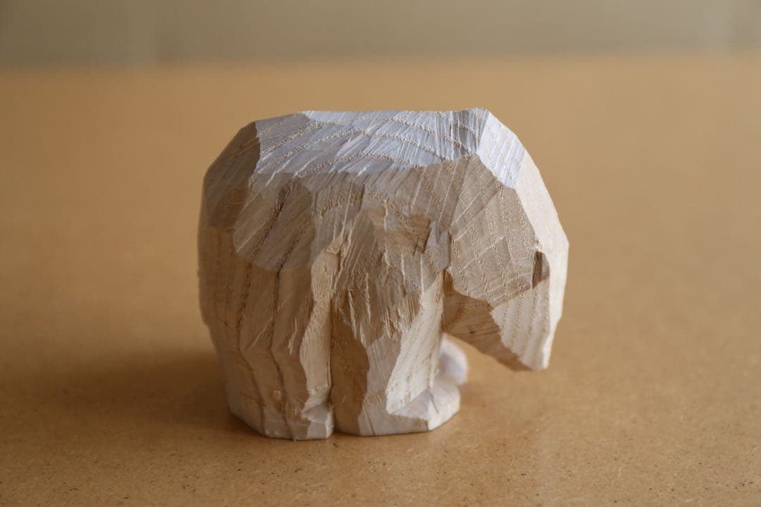 高野夕輝 木彫り熊 彫刻 木彫 オブジェ 作家 2