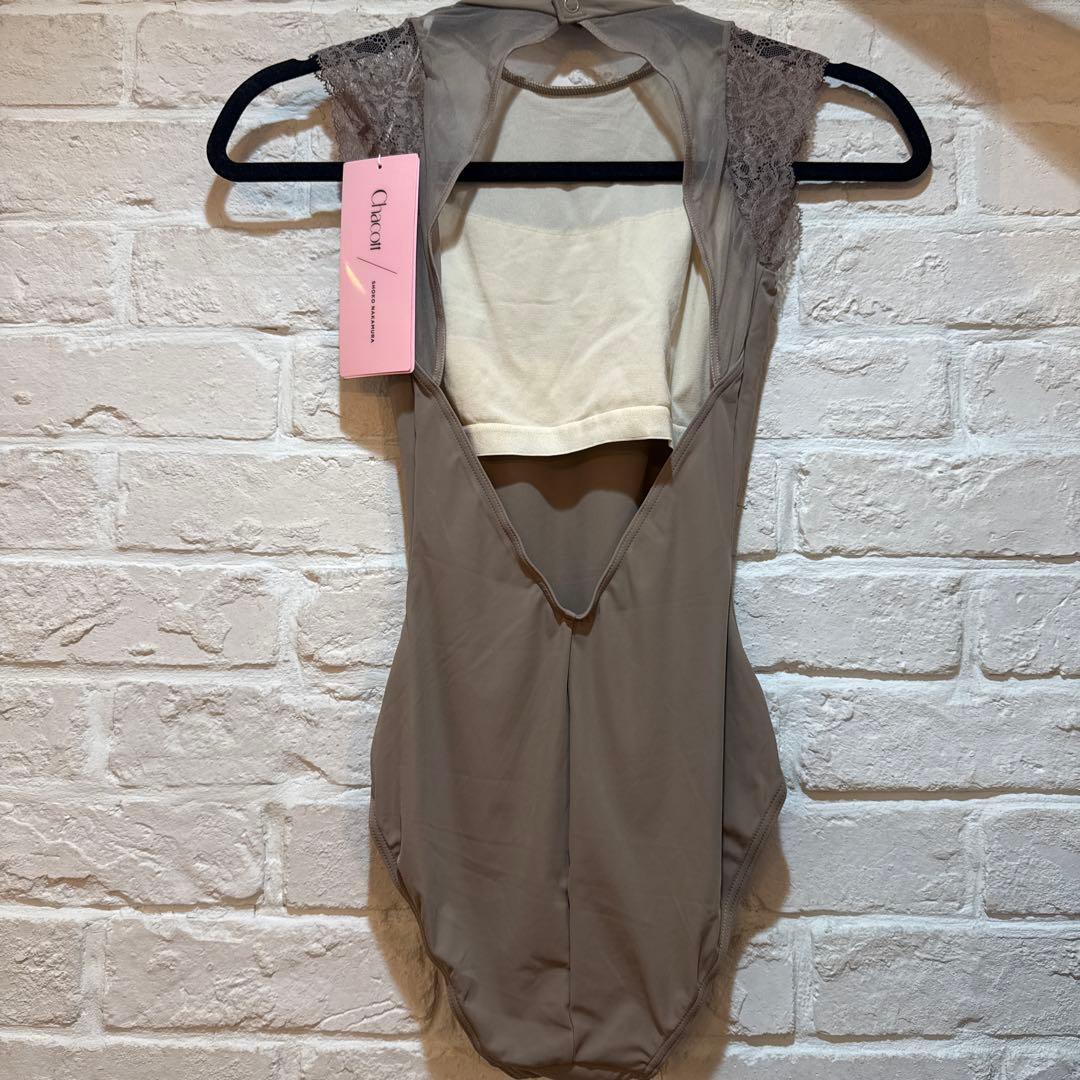 チャコット Chacott 中村祥子 ベージュ レース袖 レオタード S