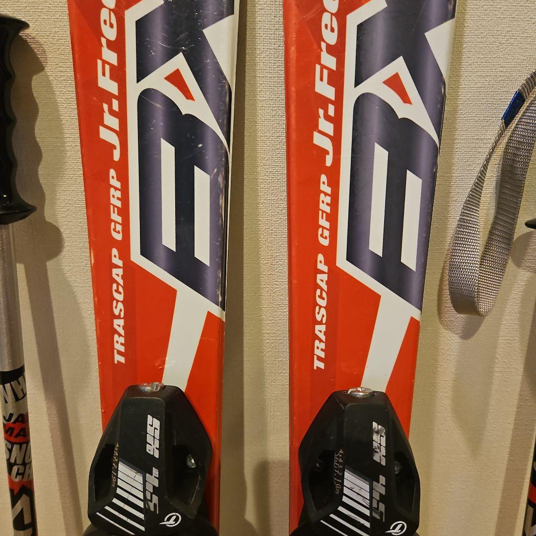 BXB スキー板108、ストック85、スキーケース(迷彩柄)　セット販売