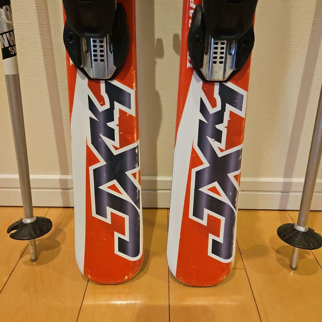 BXB スキー板108、ストック85、スキーケース(迷彩柄)　セット販売