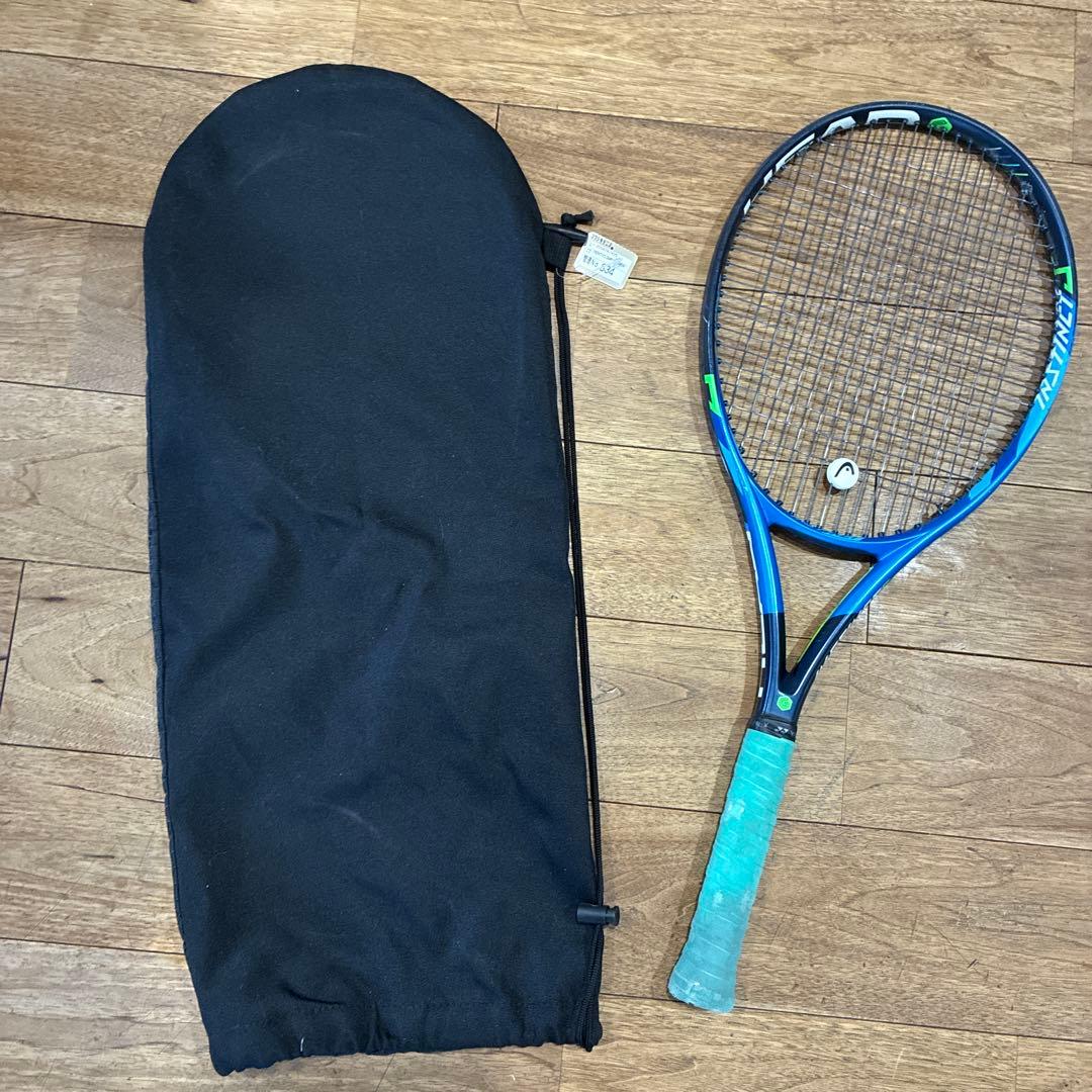 HEAD テニスラケット 青と黒のデザイン