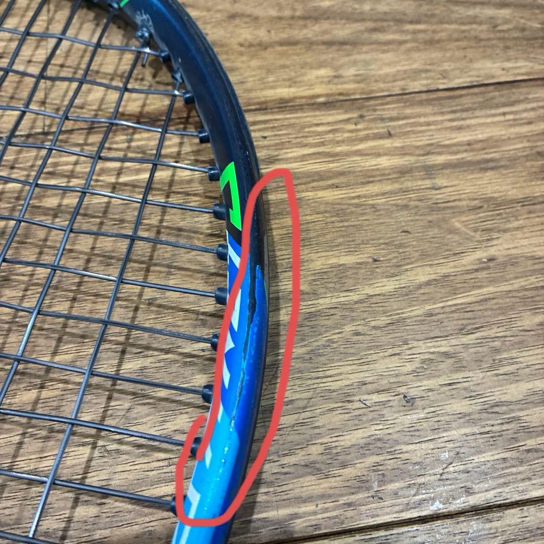 HEAD テニスラケット 青と黒のデザイン