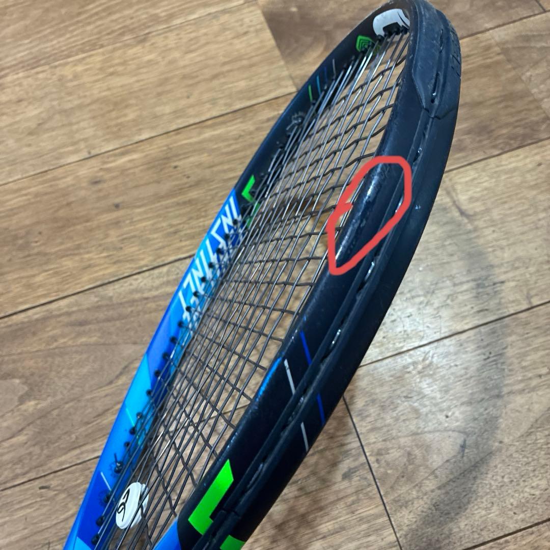 HEAD テニスラケット 青と黒のデザイン