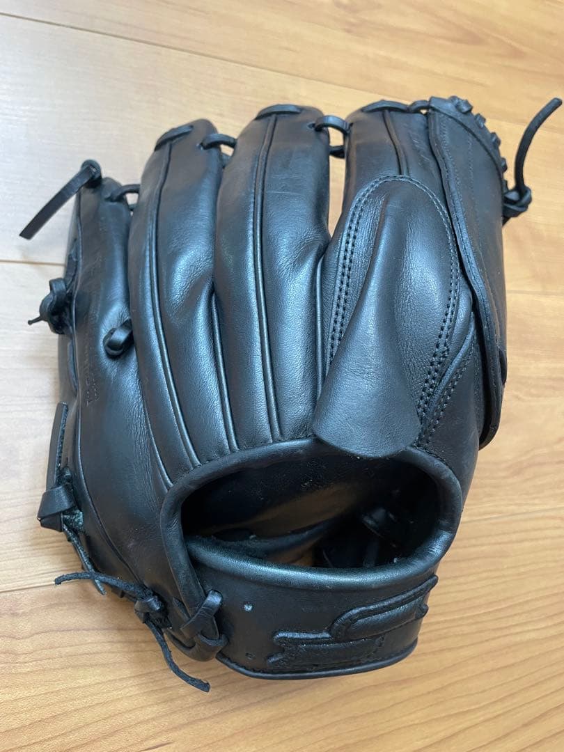 黒 レザー 硬式グローブ 右手用