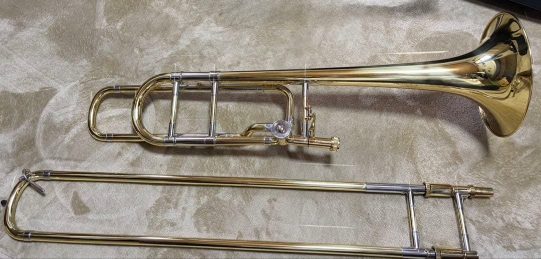 【美品】PLAYTECH テナーバストロンボーン PTSL-300OP