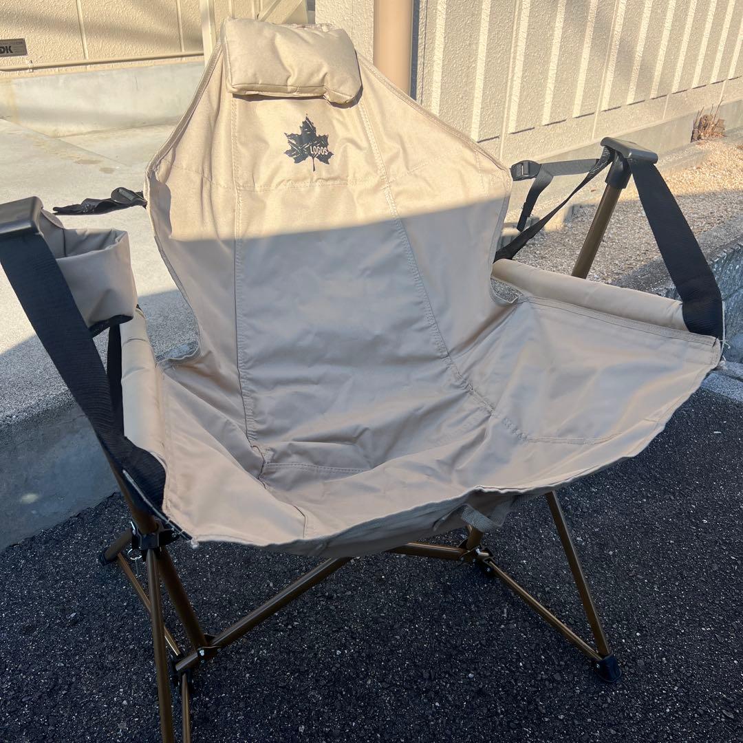 折りたたみアウトドアチェア ベージュ
