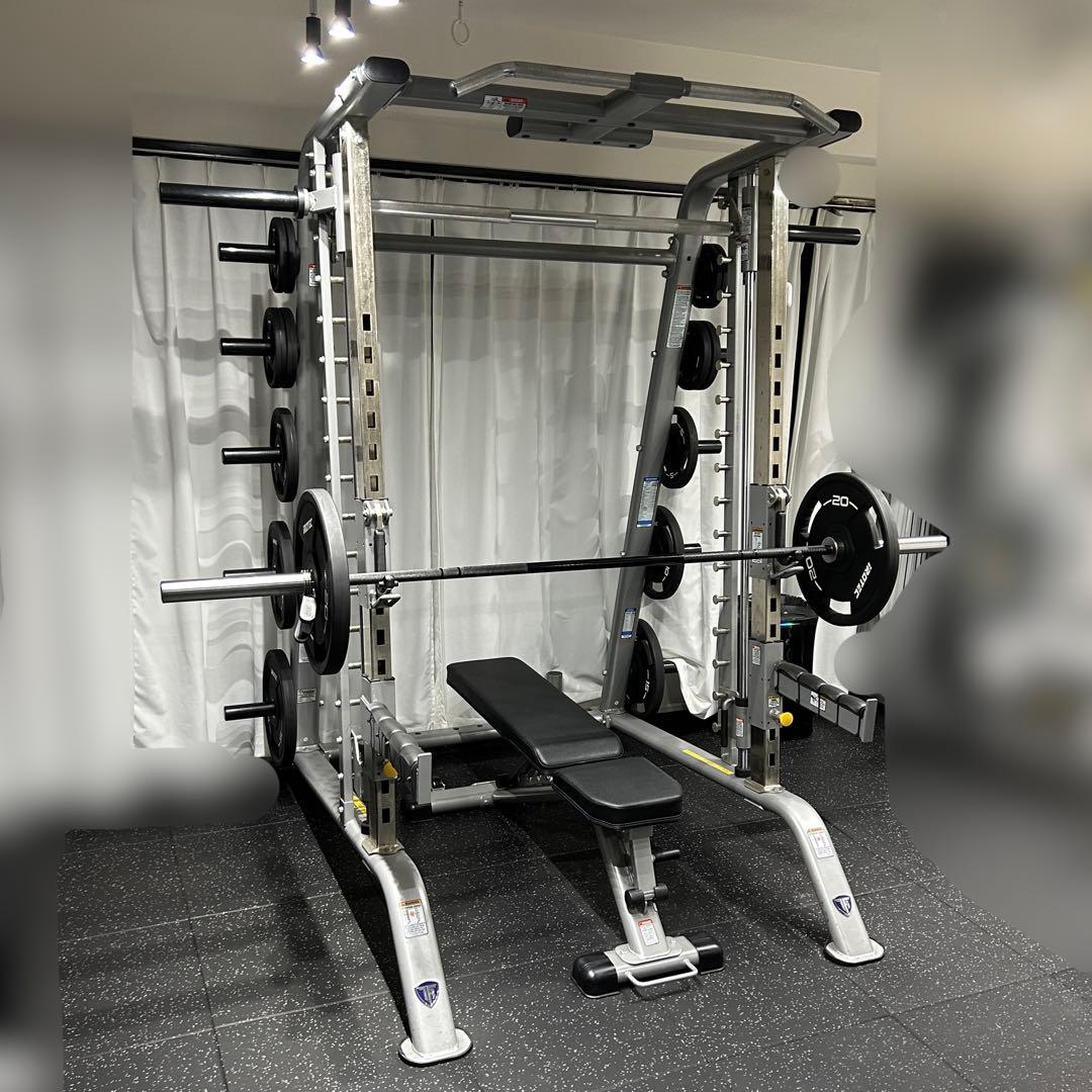 タフスタッフ ハーフラック スミスマシン CSM-600 ベンチプレートシャフト