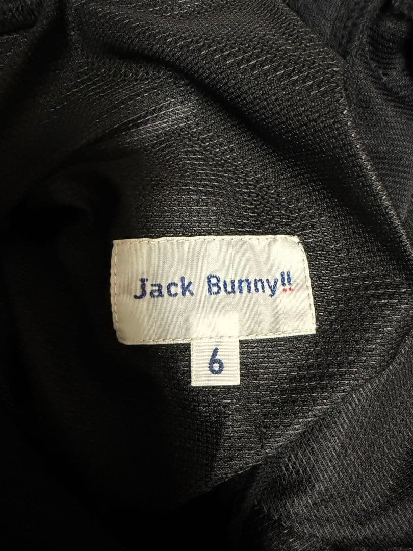 Jack Bunny!! ブラックパンツ　ロゴ入りスウェットパンツ