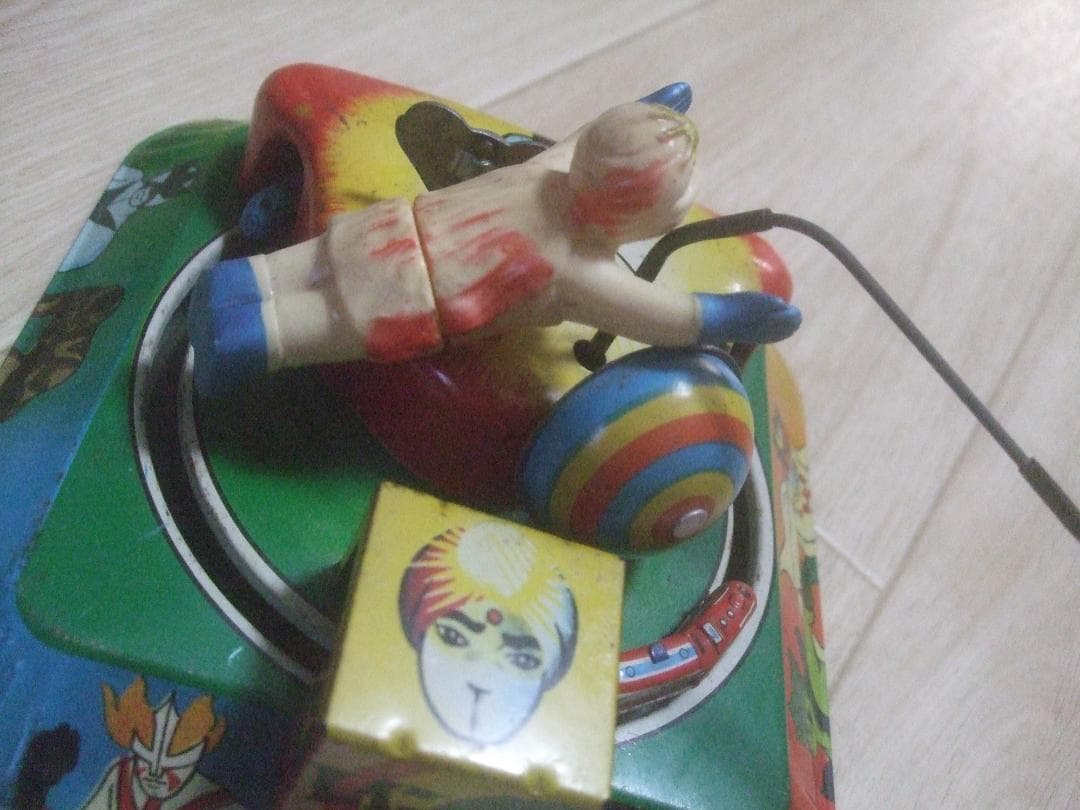 昭*様 ヨネザワ★ レインボーマン ★でんしゃまわり ブリキ ゼンマイ・萬年社