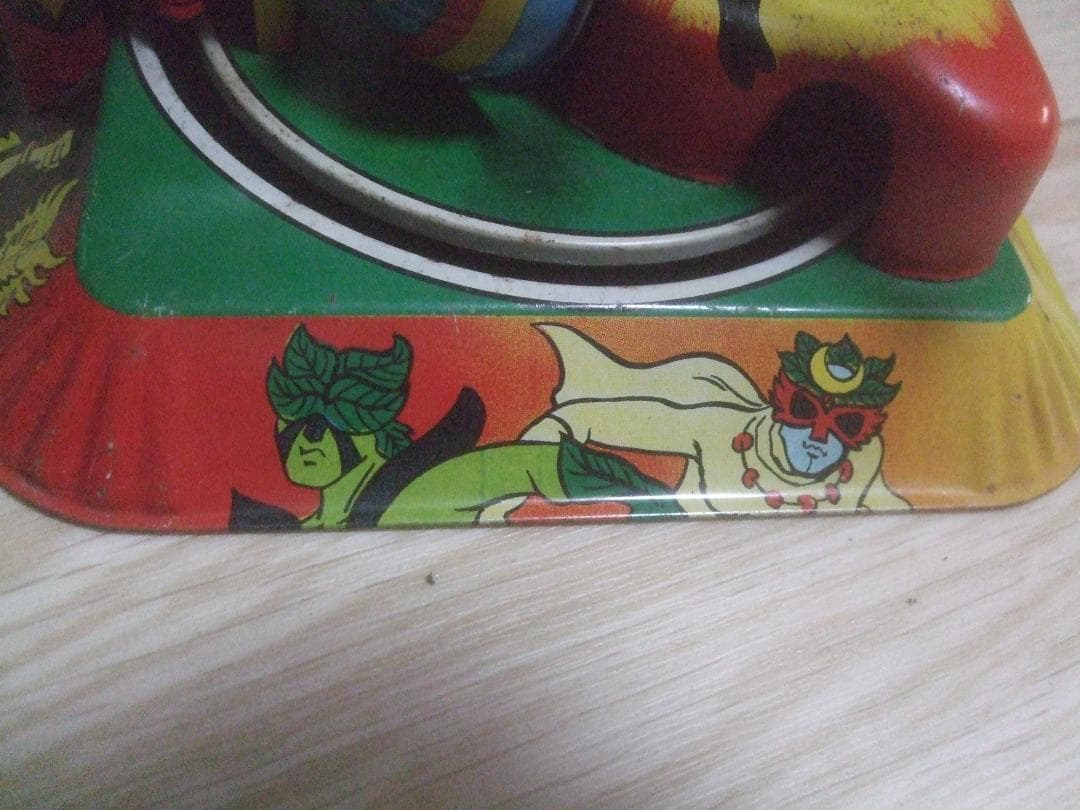 昭*様 ヨネザワ★ レインボーマン ★でんしゃまわり ブリキ ゼンマイ・萬年社