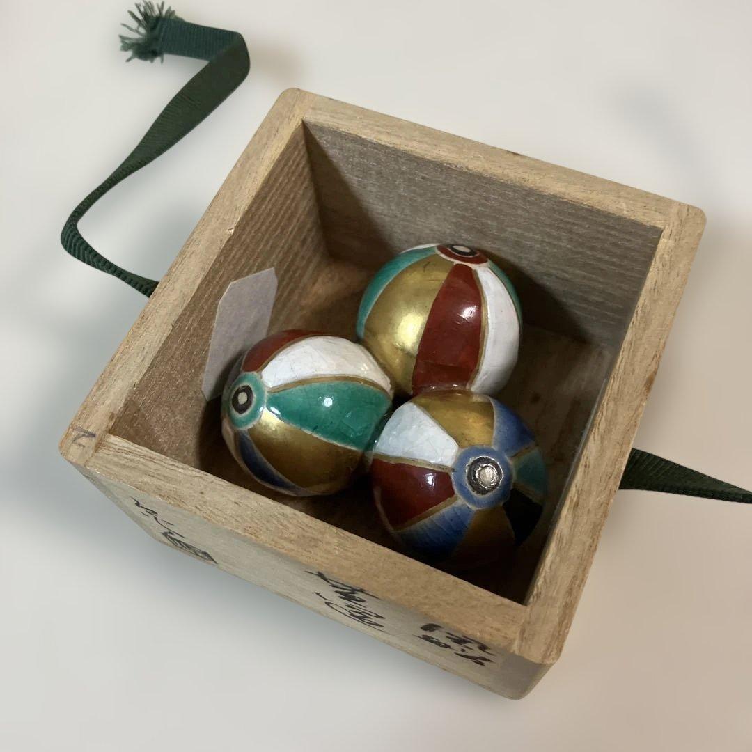 茶道具 風船 蓋置 通次嵩山作 共箱