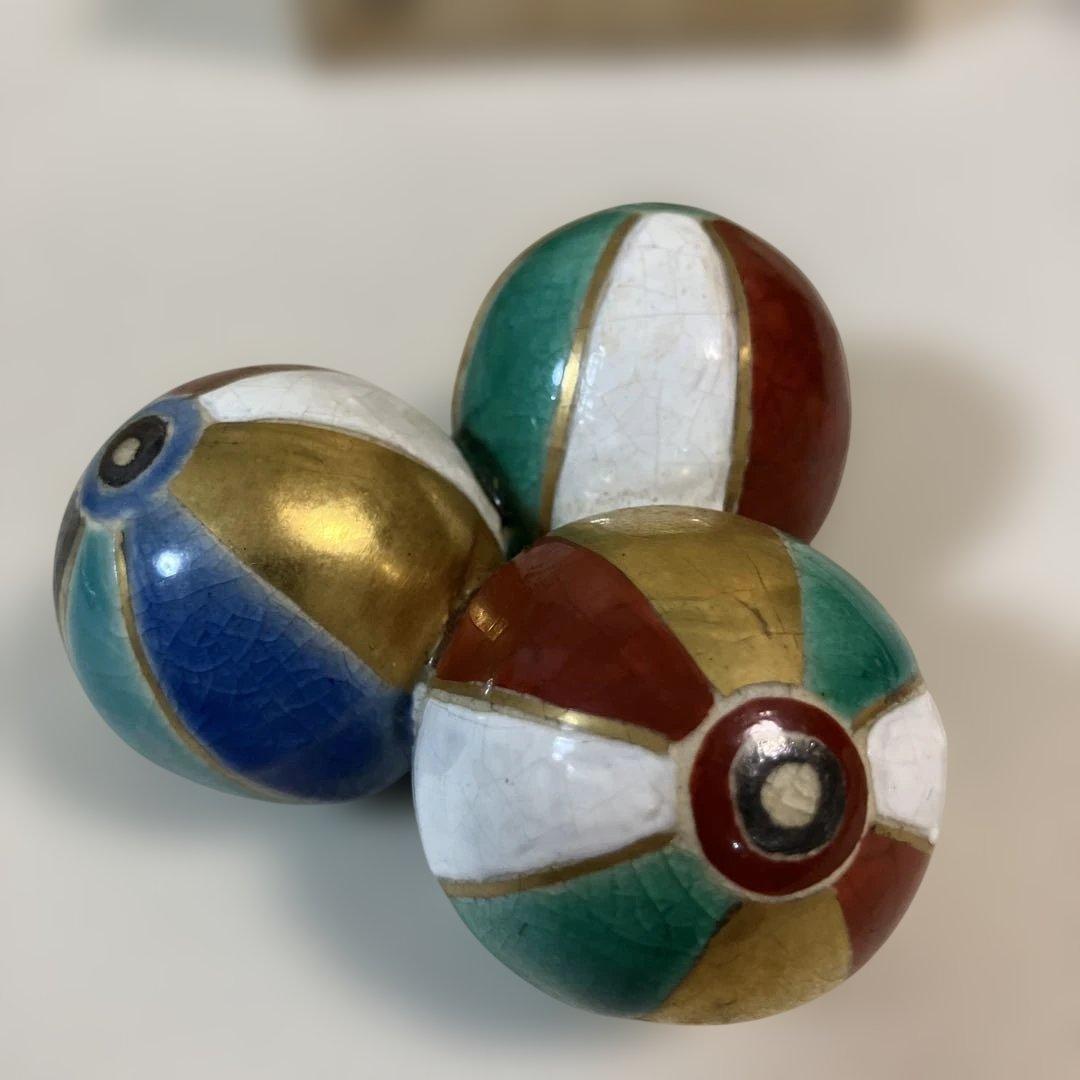 茶道具 風船 蓋置 通次嵩山作 共箱