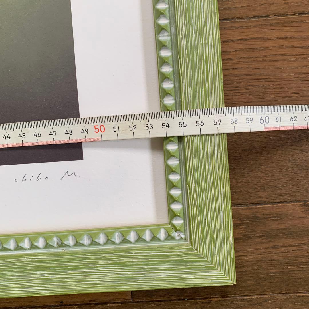 牧野千穂　版画（ジクレー）　題名 「ターミナル」