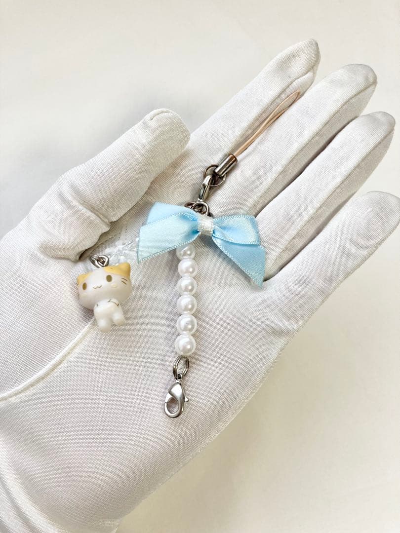 超希少マシュマロみたいなふわふわにゃんこ マスコット付ストラップ サンリオ