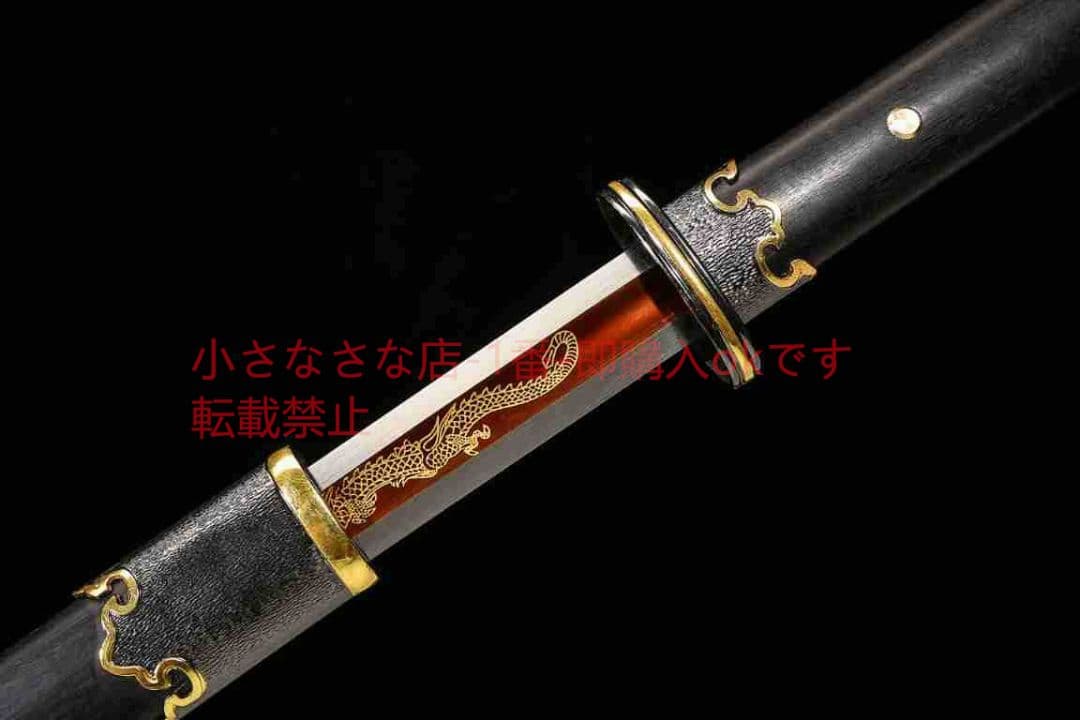 環首唐横刀二色型烏木高マンガン鋼 古兵器 武具 刀装具 日本刀 模造刀 居合刀