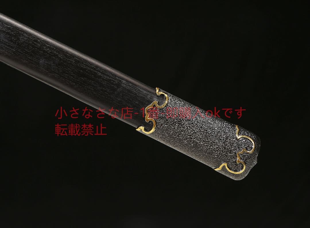 環首唐横刀二色型烏木高マンガン鋼 古兵器 武具 刀装具 日本刀 模造刀 居合刀