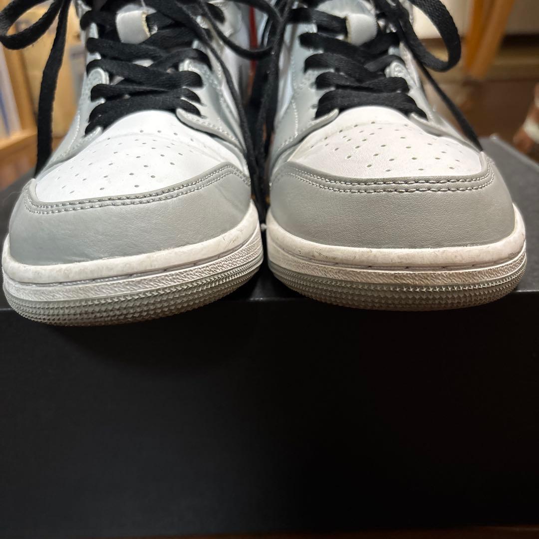 NIKE エアージョーダン1 MD グレー／フォントダスト/ホワイト/ブラック