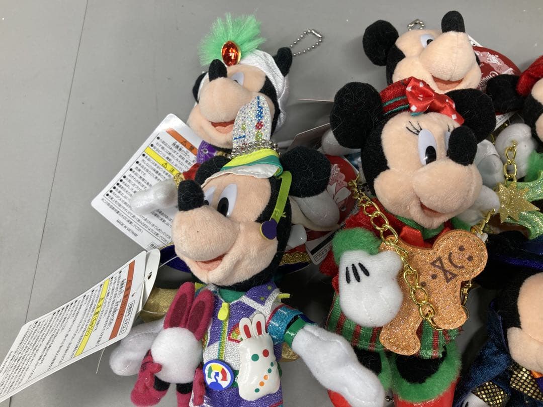 ディズニー タグ付き ぬいぐるみ キーホルダー 12点セット