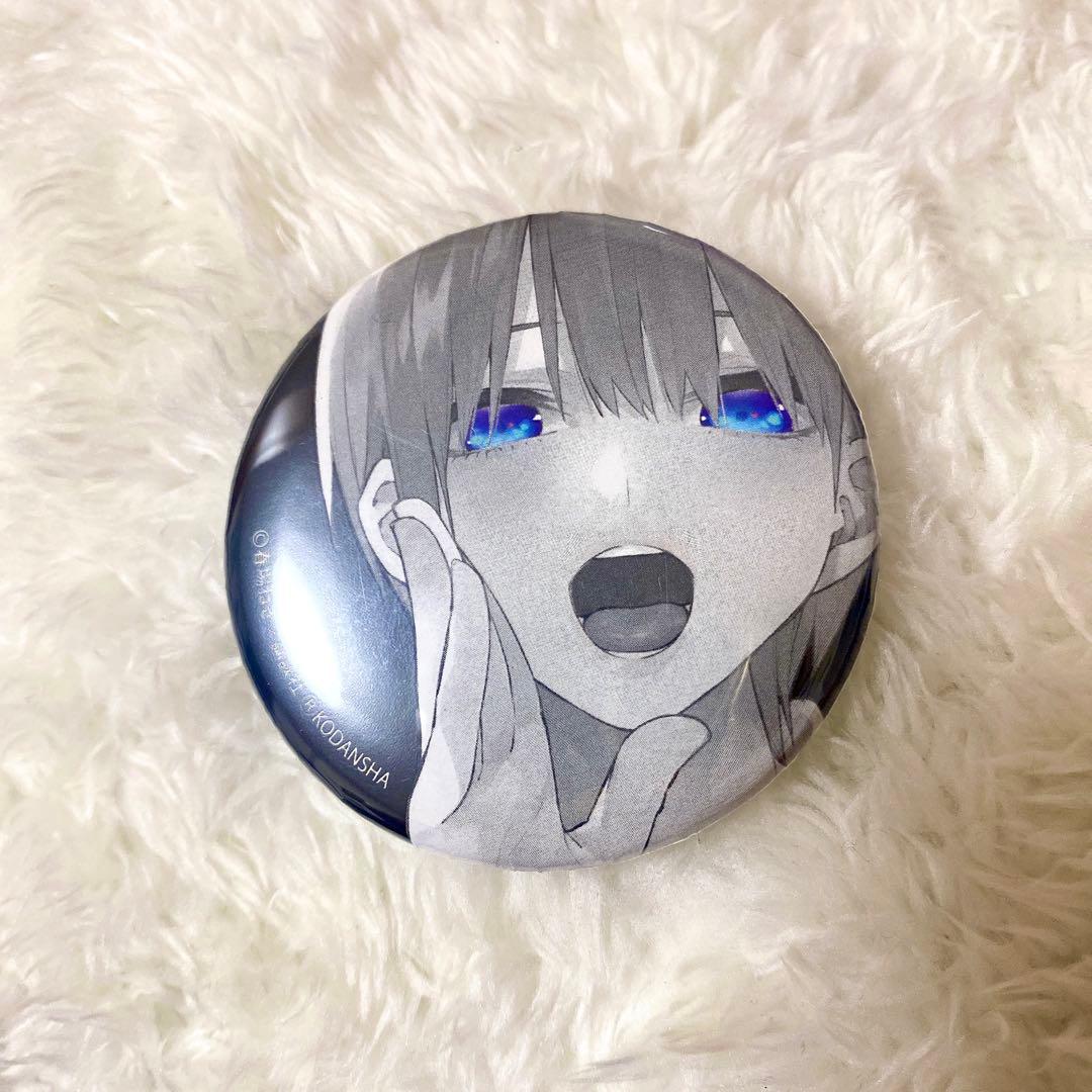 五等分の花嫁 公式 THEキャラ SHOP 中野一花 缶バッジ モノクロ レア