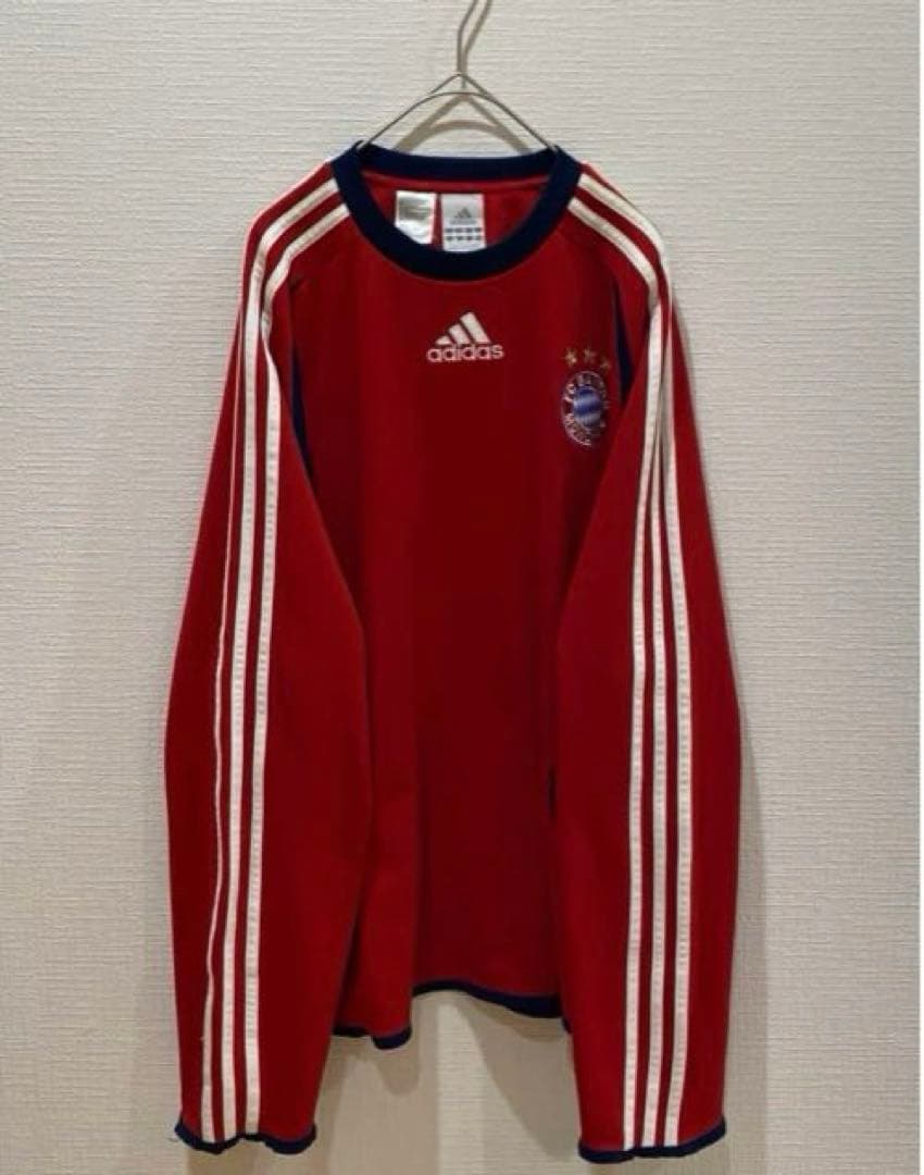 長袖 裏起毛 adidas／ バイエルンミュンヘン サッカーシャツ