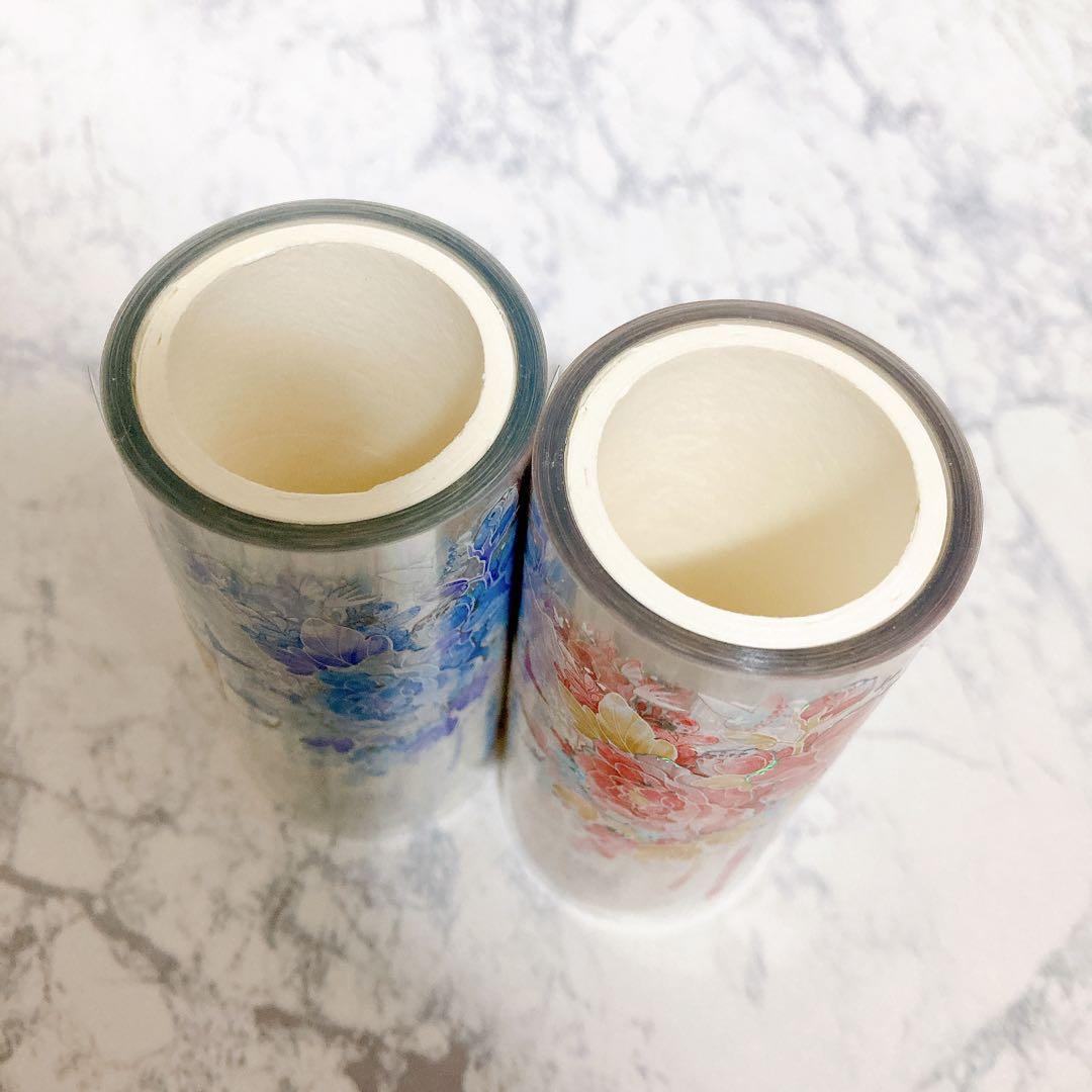 【芯なし中古】カーテン 花 海外マステ petテープ