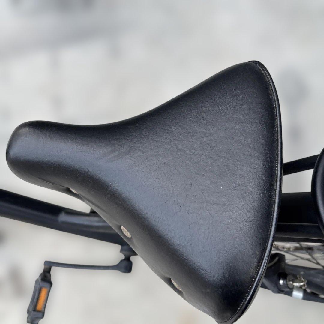 【レボルテ】シティサイクル ブラック バスケット付き