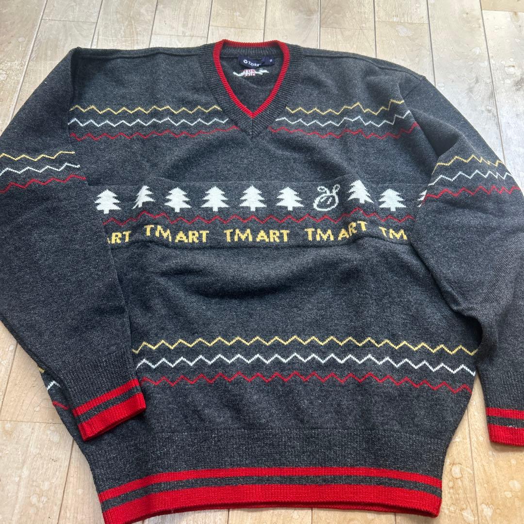 Taylor Made グレー Vネックセーター M