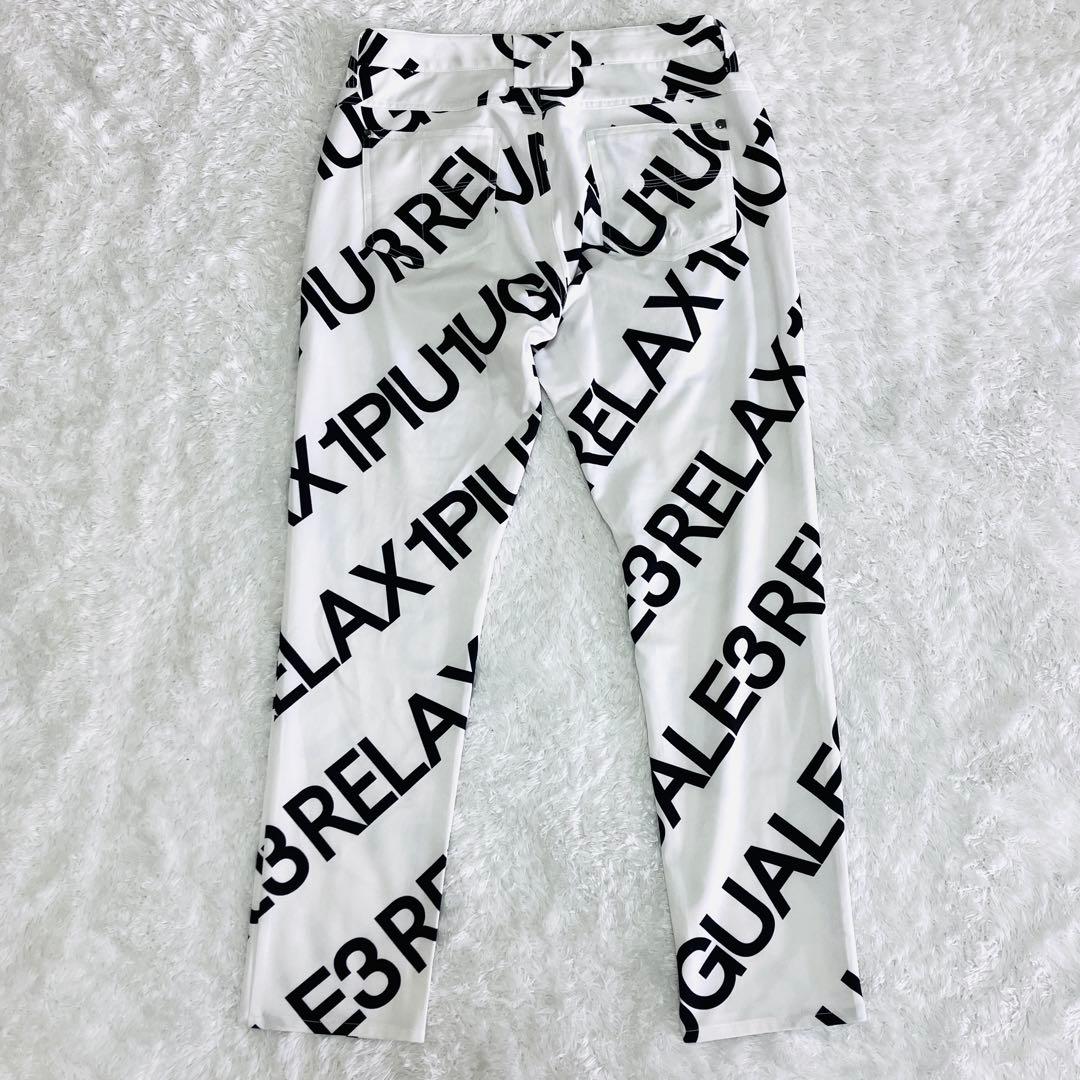1piu1uguale3 ストレッチ パンツ ゴルフ ゴルフパンツ ロゴ 総柄