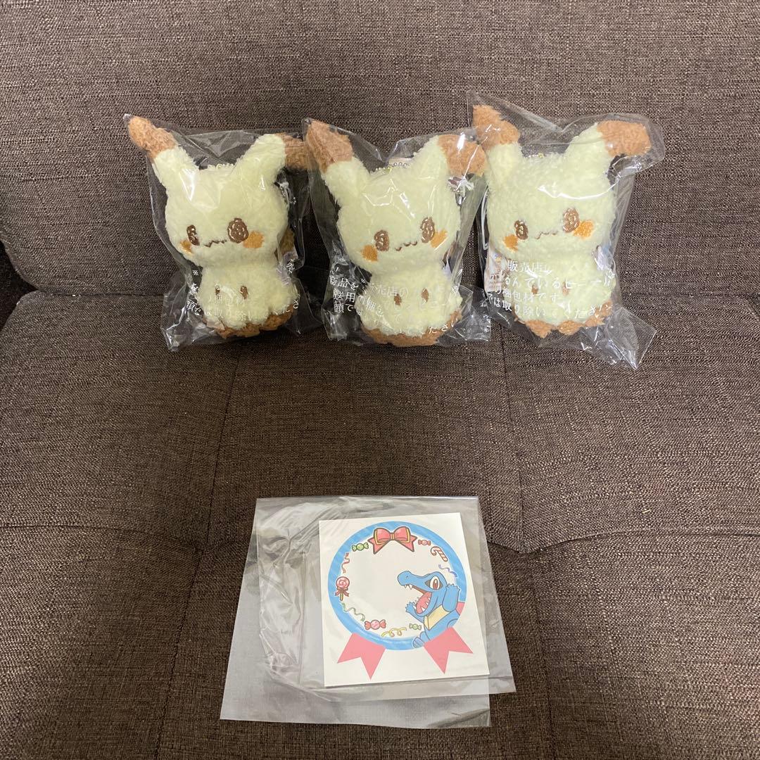 【3匹セット】ポケピース ポケモン ミミッキュ ぬいぐるみマスコット キーホルダ