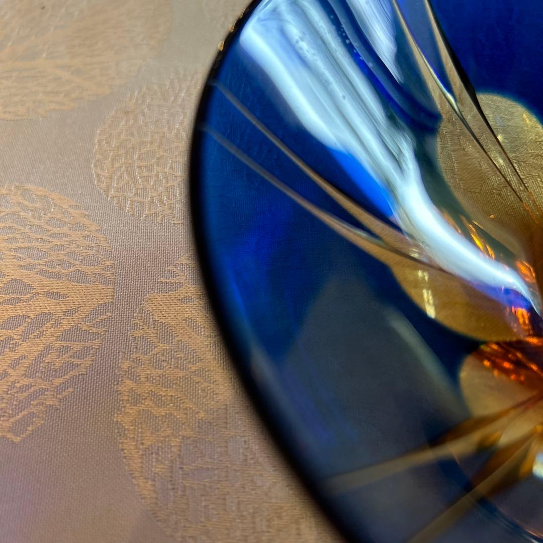 ガラス抹茶茶碗