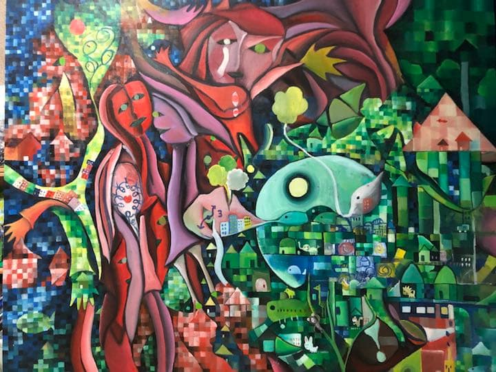 街 人 油彩 F50 usafilm