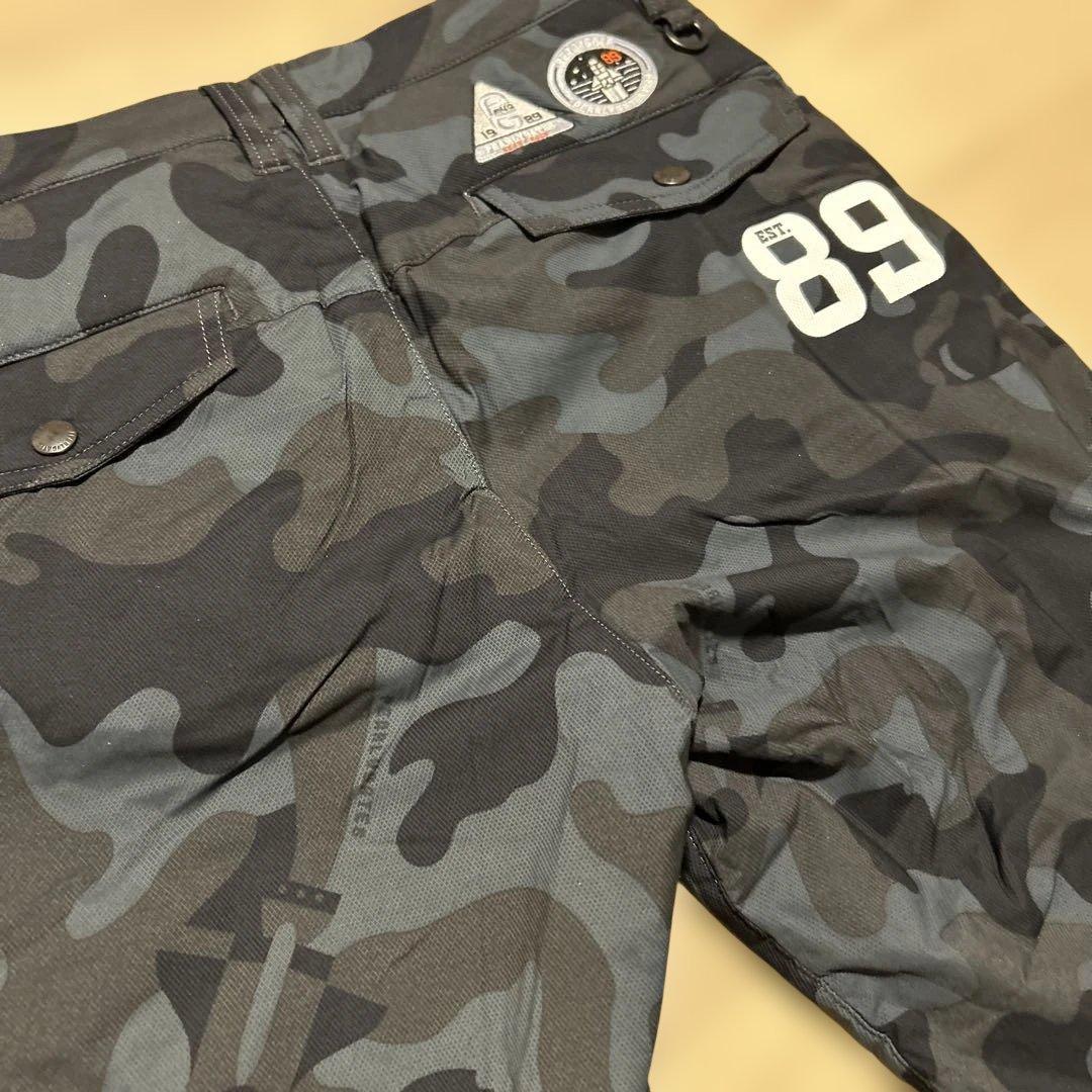 中綿　パーリーゲイツ　ゴルフパンツM〜L相当　迷彩柄　カモ　暖パン　【美品】
