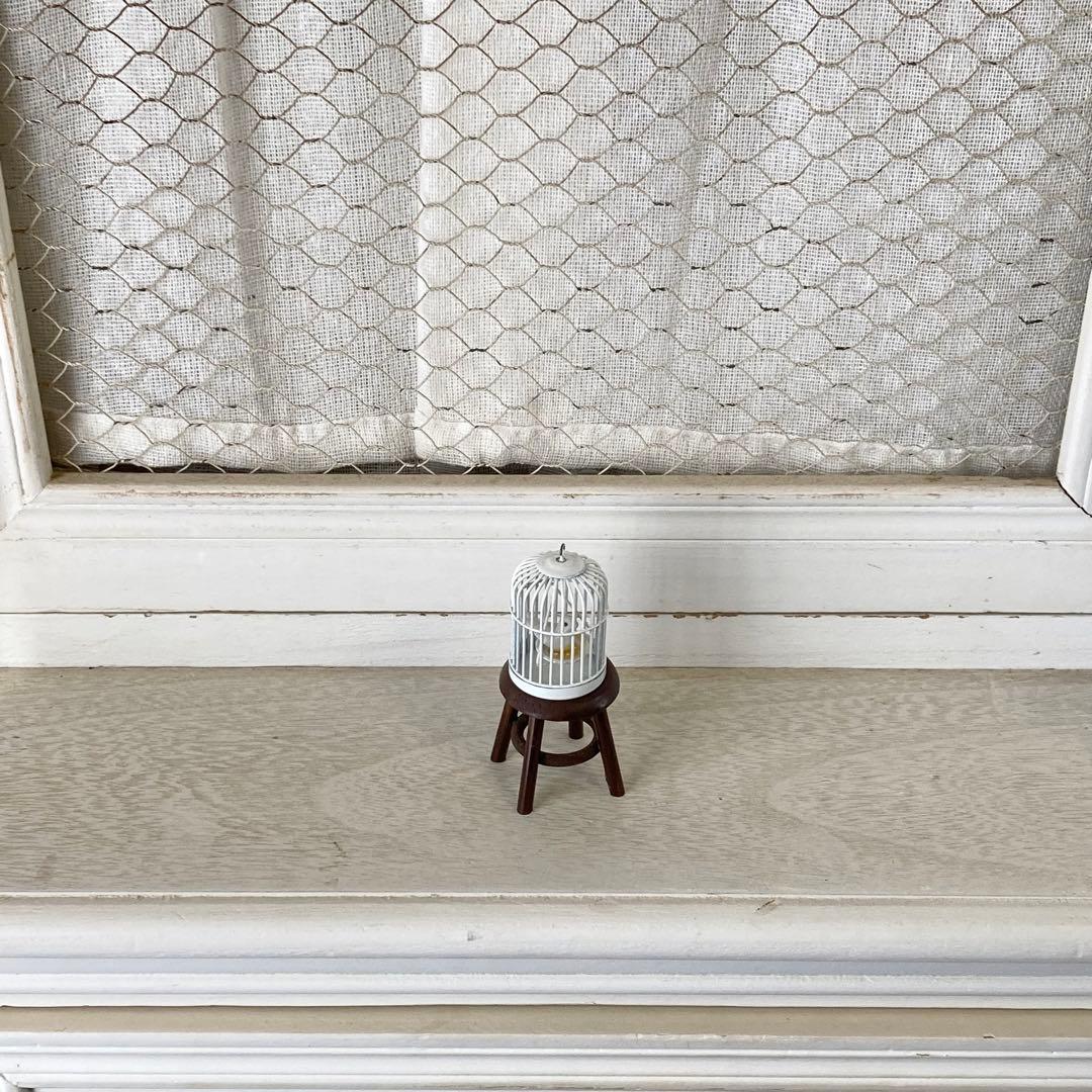 とりかご　ミニチュア　ドールハウス　ドイツ　ヴィンテージ