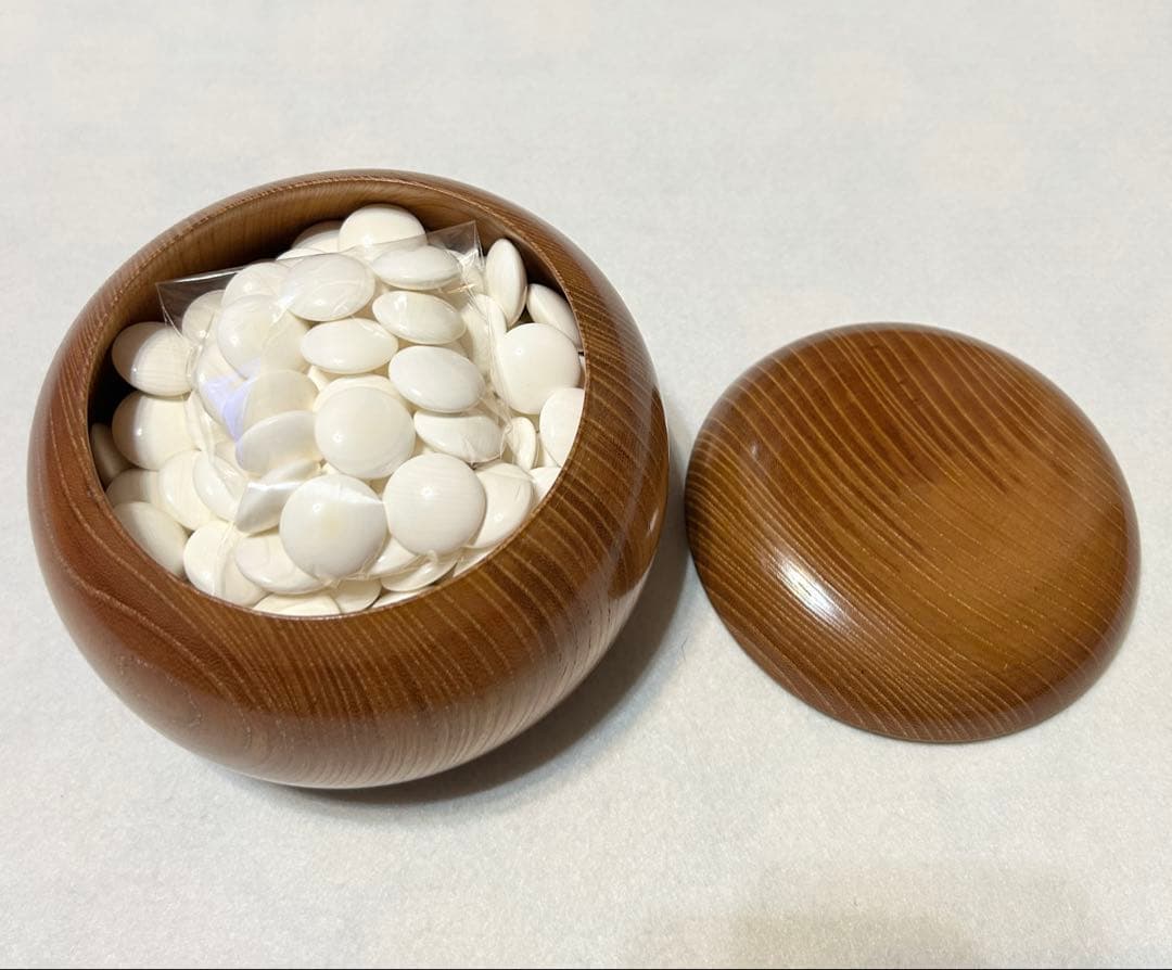 囲碁 碁石 蛤 那智黒 34号 碁笥