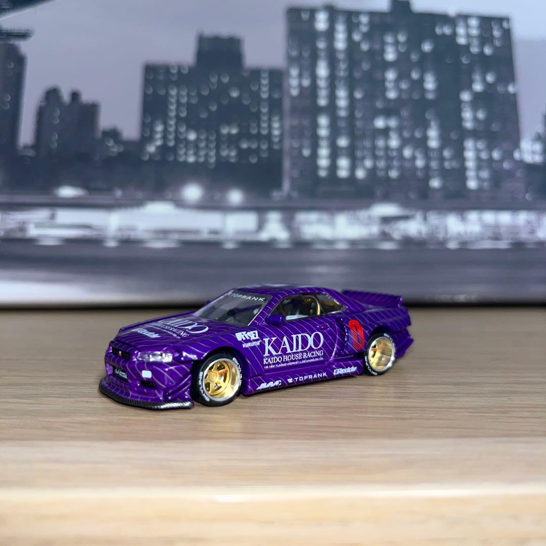 1/64 街道ハウス 日産 スカイライン GT-R (R34) V1 パープル