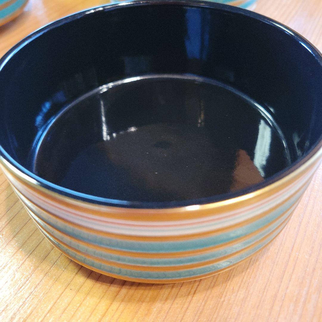 金彩 金輪線 陶器 焼物 器 8客 おまけ2客