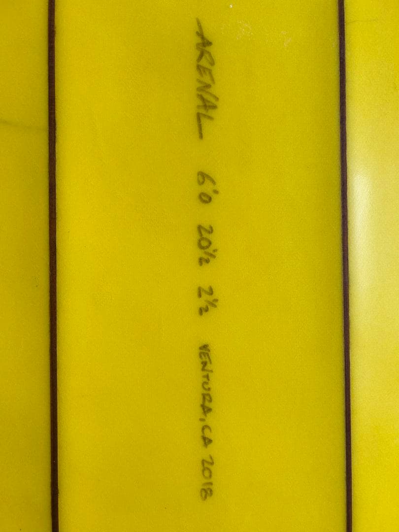 ARENAL 6'0\" DUO フィン付き　手渡し