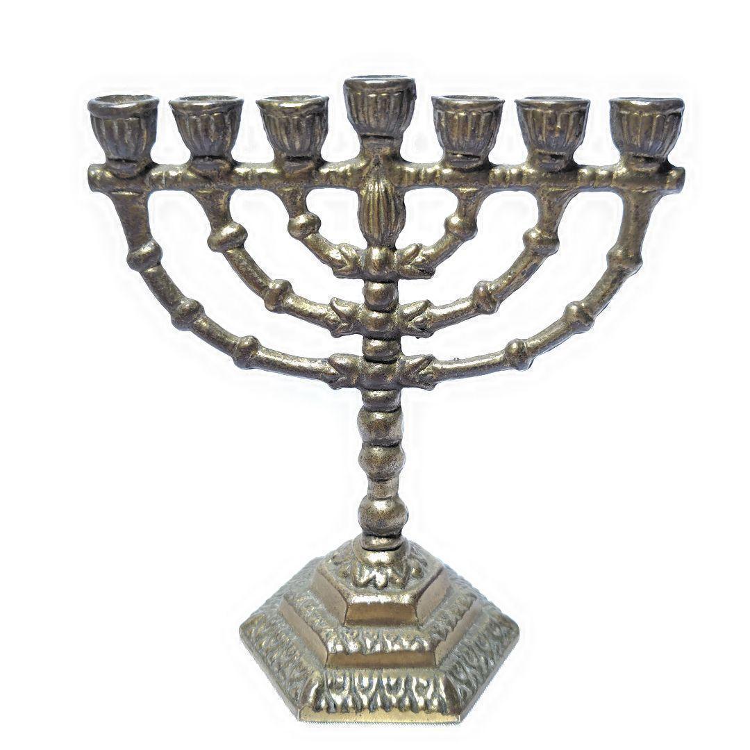 ✨ユダヤ教✨燭台★メノーラー★7枝★イスラエル★キャンドルスタンド★アンティーク