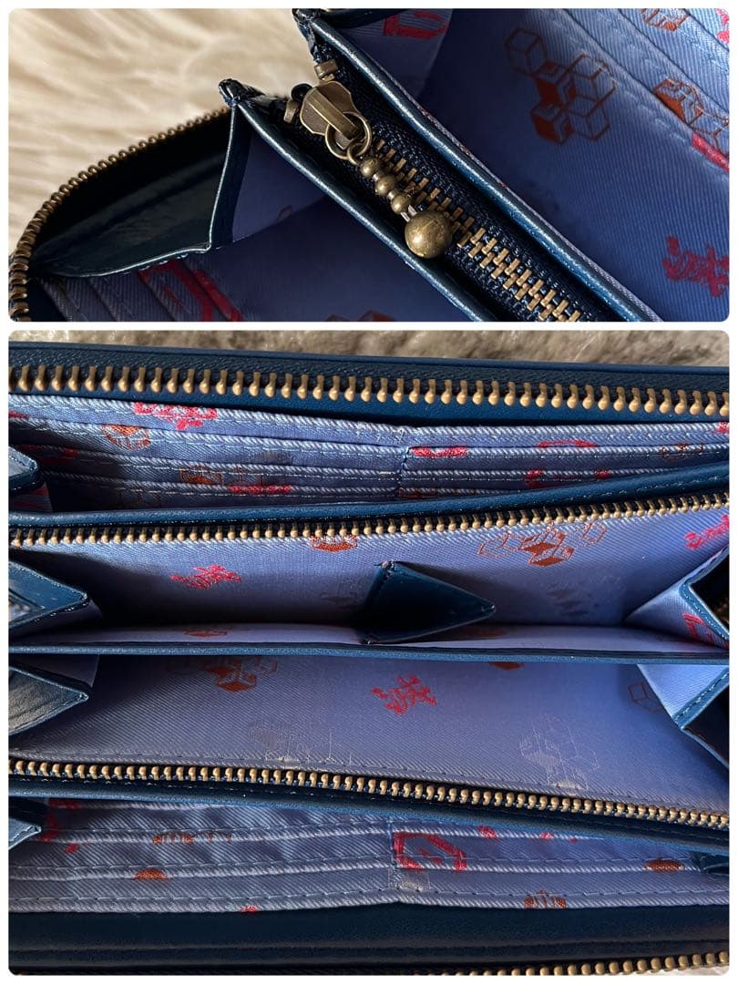 【新品未使用】希少　鬼滅の刃　冨岡義勇モデル　レザー　ラウンドファスナー長財布