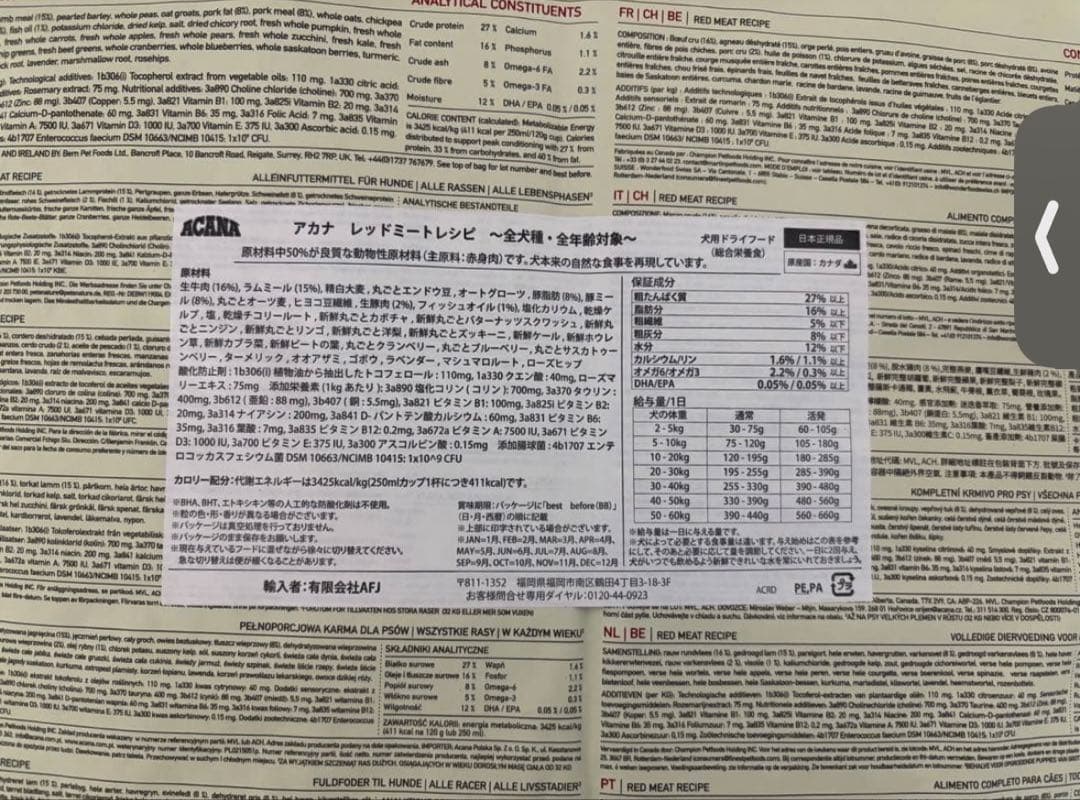 ACANA クラシック ドッグフード レッドミートレシピ ビーフ 9.7kg