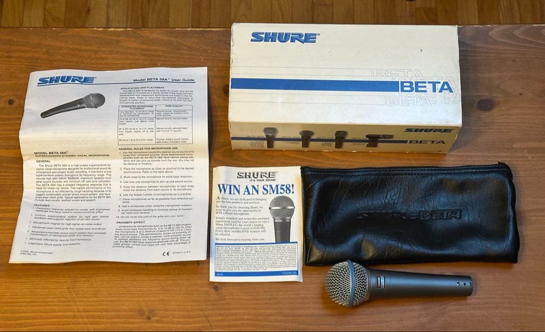 SHURE BETA 58A　ダイナミックマイク
