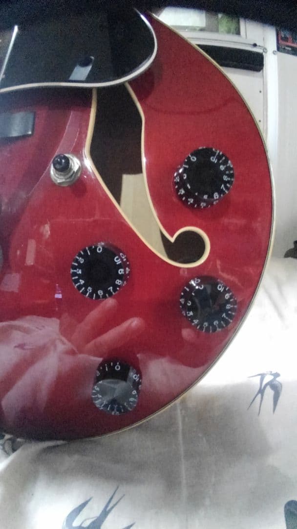 Ibanez アーチトップギター 赤