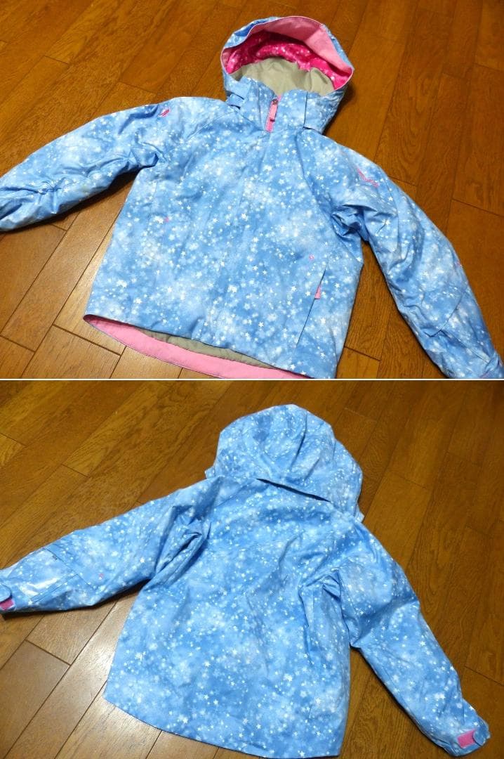 送料込 美品★デサント スキーウエア 上下 130cm(115-135cm)