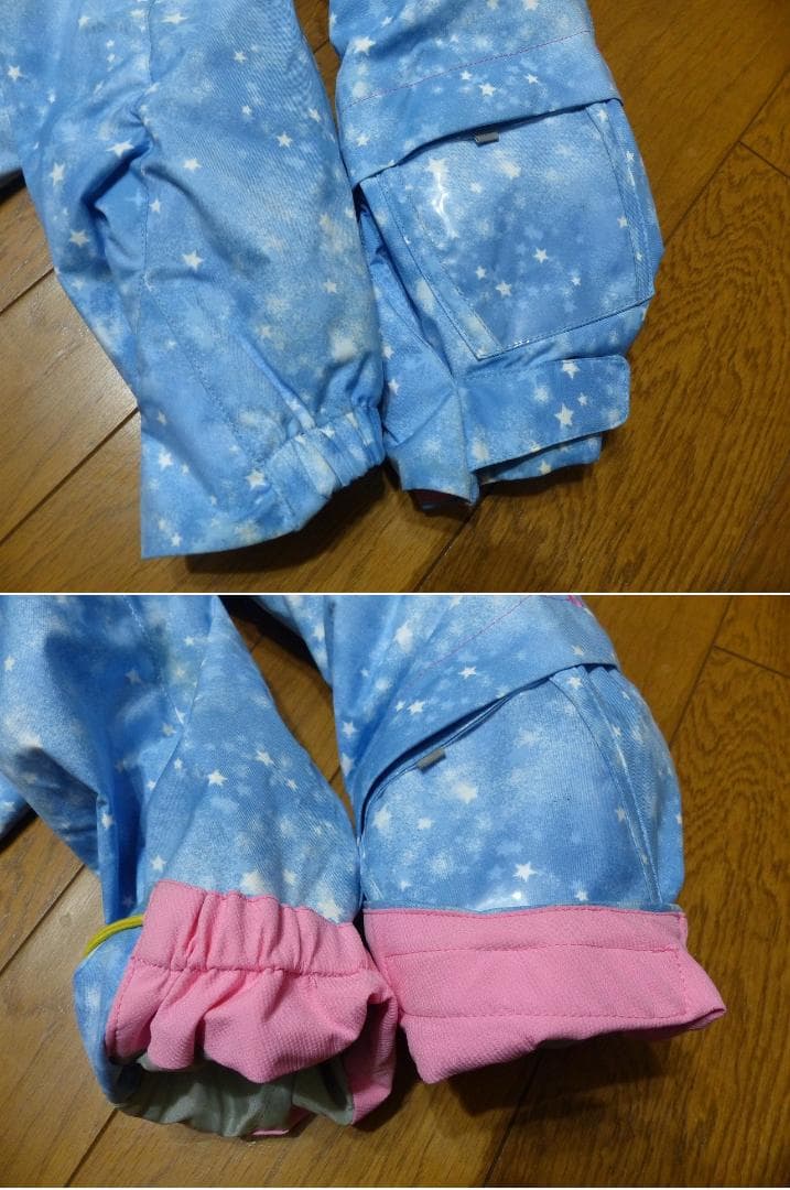 送料込 美品★デサント スキーウエア 上下 130cm(115-135cm)