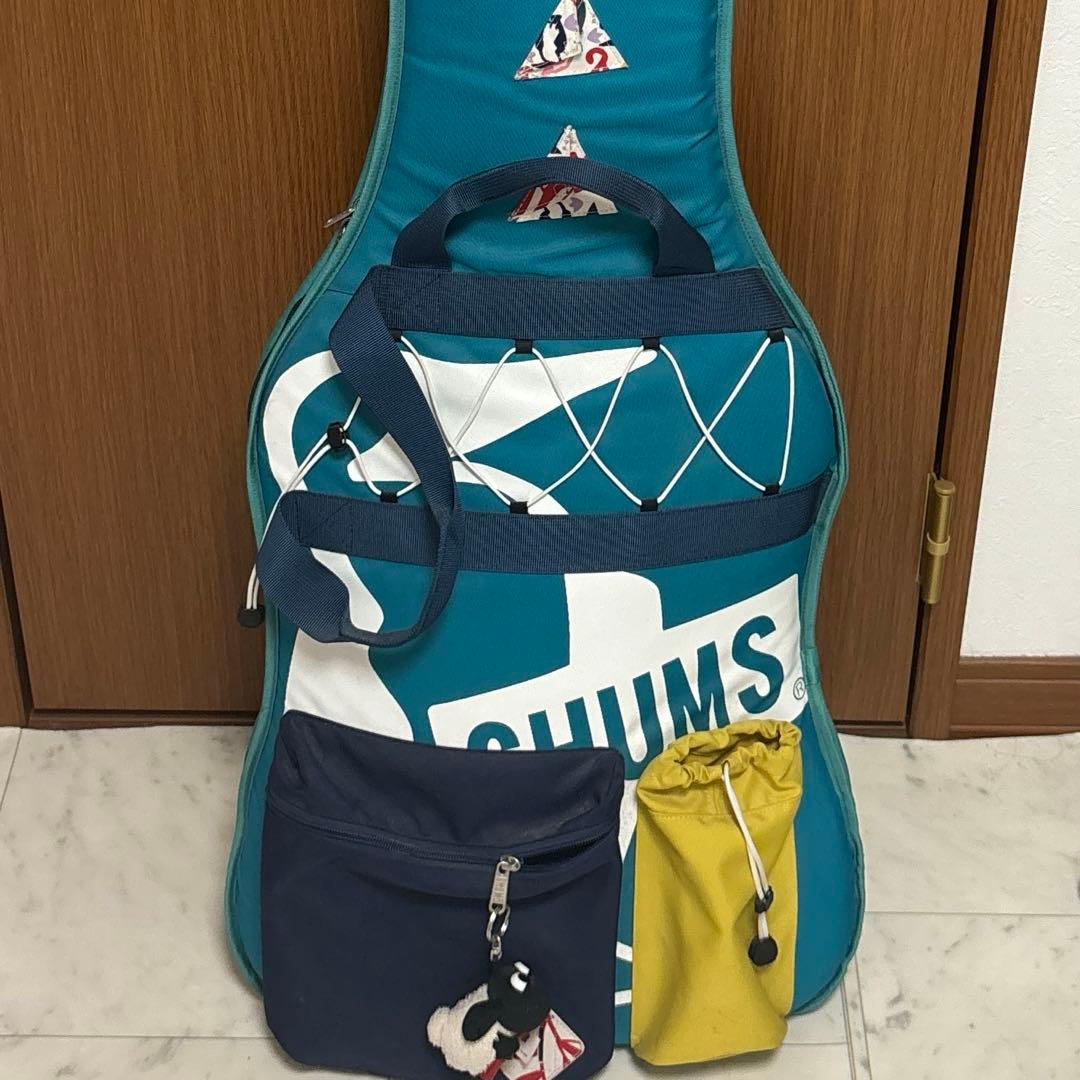 CHUMS エレキベースケース ギグバッグ 水色